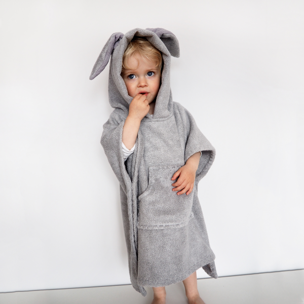 Bamboe Poncho Konijn - Roze