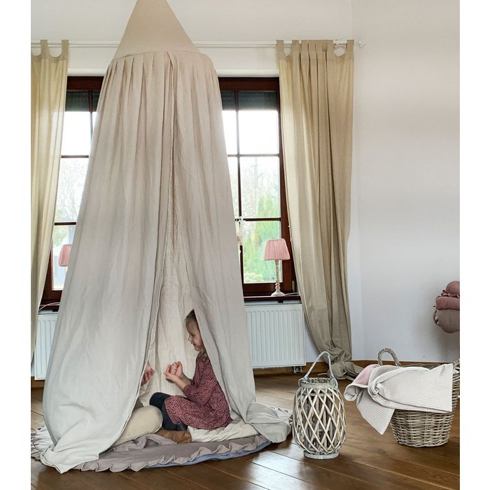 Bedhemel - Mousseline /Linnen