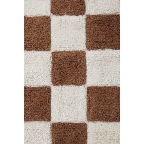 Washable Rug Kitchen Tiles - Toffee