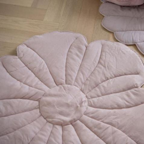 Vloerkleed Bloem Linnen - Roze