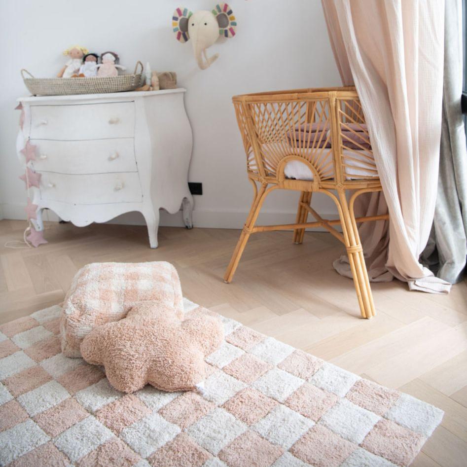 Pouf Vichy - Roze