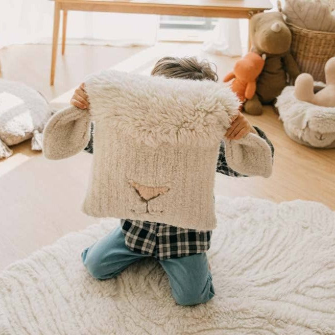 Woolable Cushion Pink Nose Sheep