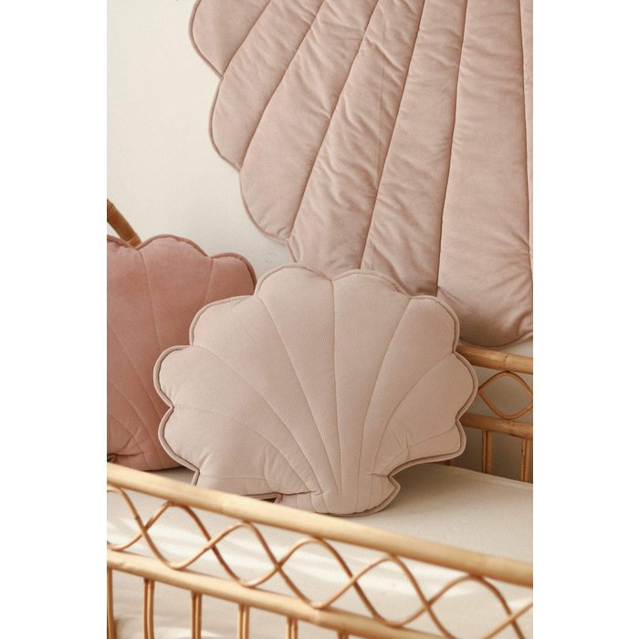 Kussen Schelp Velvet - Roze
