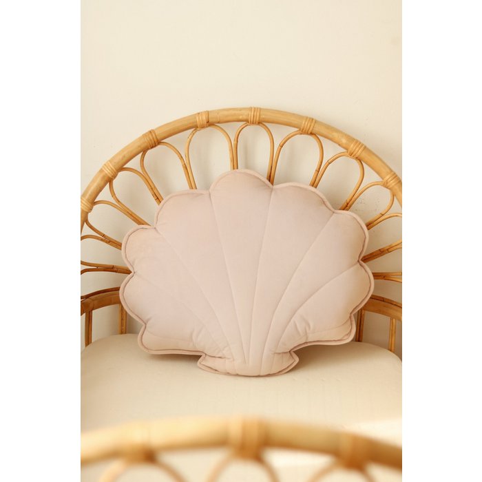 Kussen Schelp Velvet - Roze