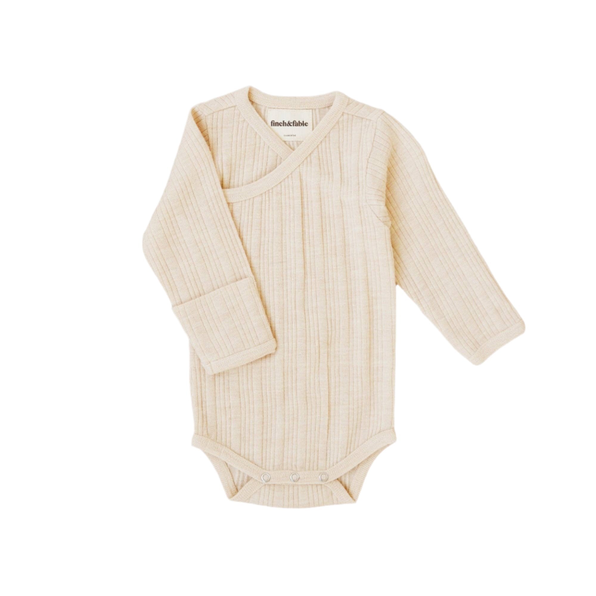 Wollen Romper Ribbelstof
