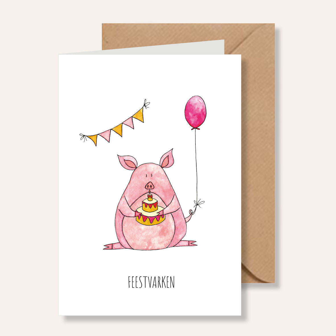 Juulz kaart - Feestvarken