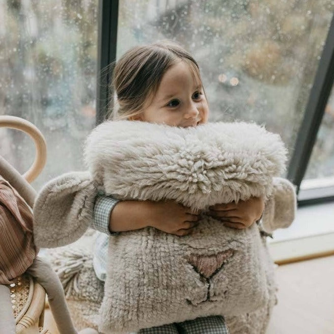 Woolable Cushion Pink Nose Sheep