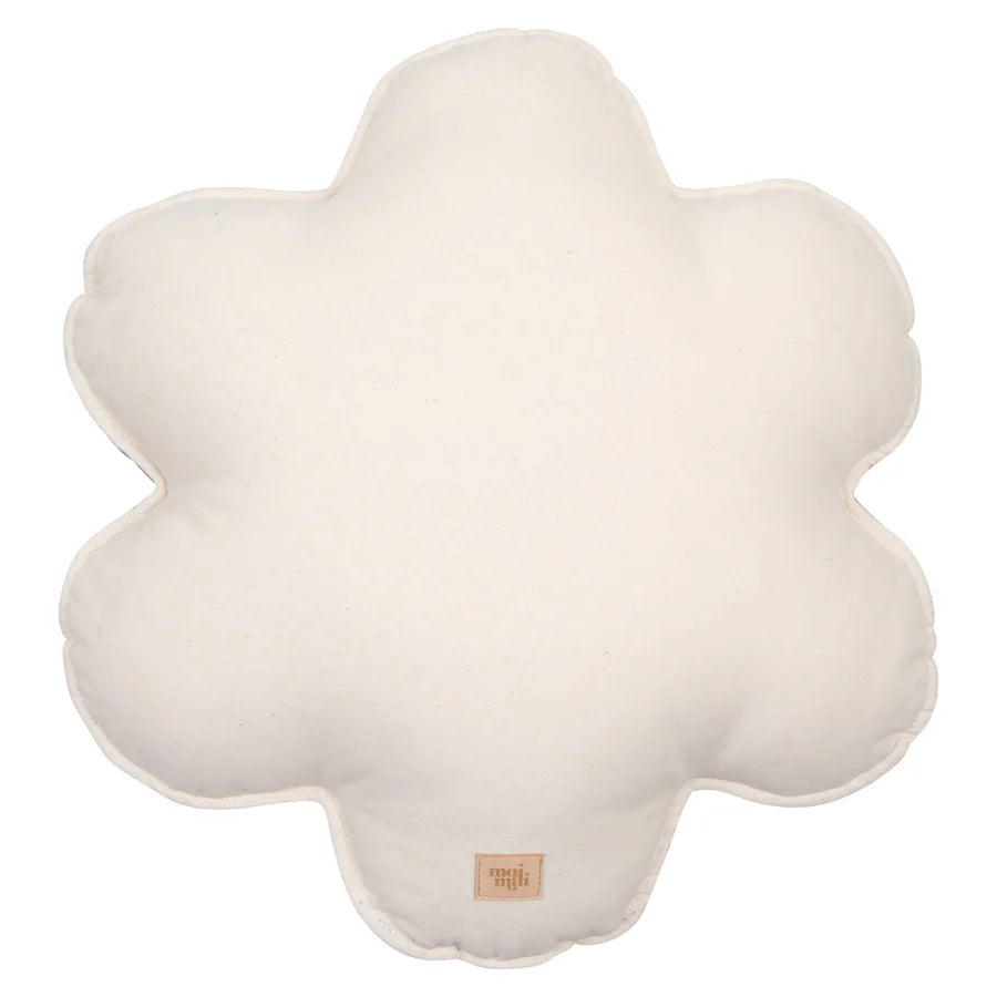 Kussen Bloem Linnen - Zand