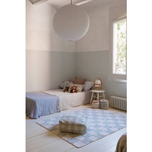 Washable Rug Tiles - Blue Sage