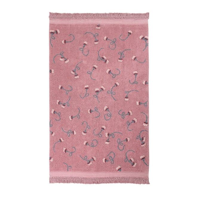 Washable Rug English Garden Ash Rose