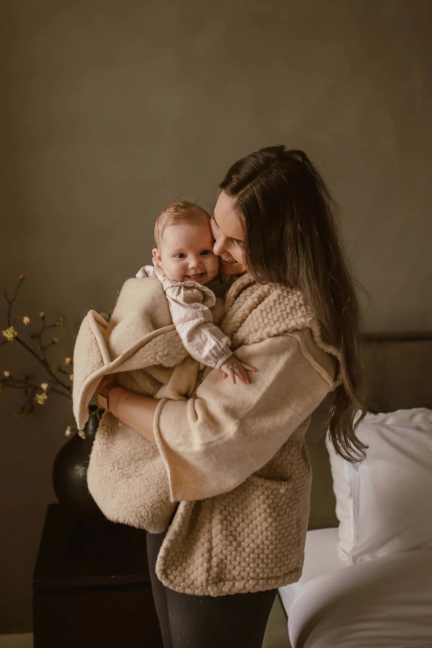 Merino Wol Wikkeldeken - Naturel