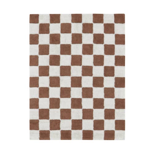 Washable Rug Kitchen Tiles - Toffee