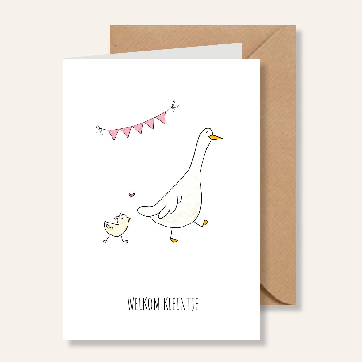 Juulz kaart - Geboortekaart Gans