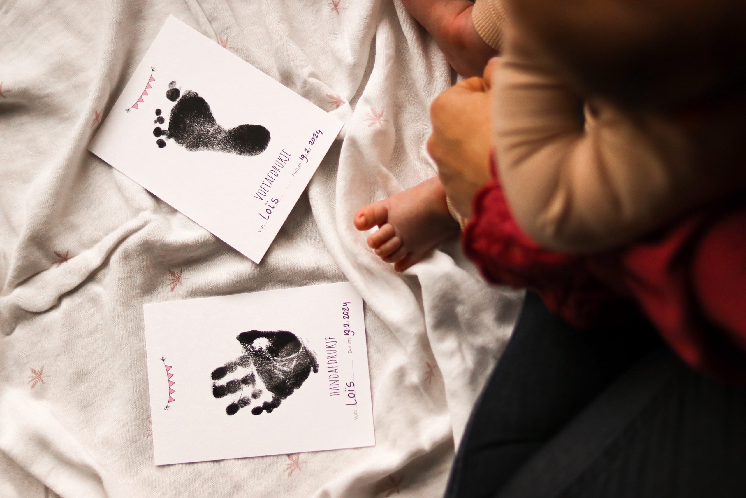 Juulz hand en voetafdruk set - Roze