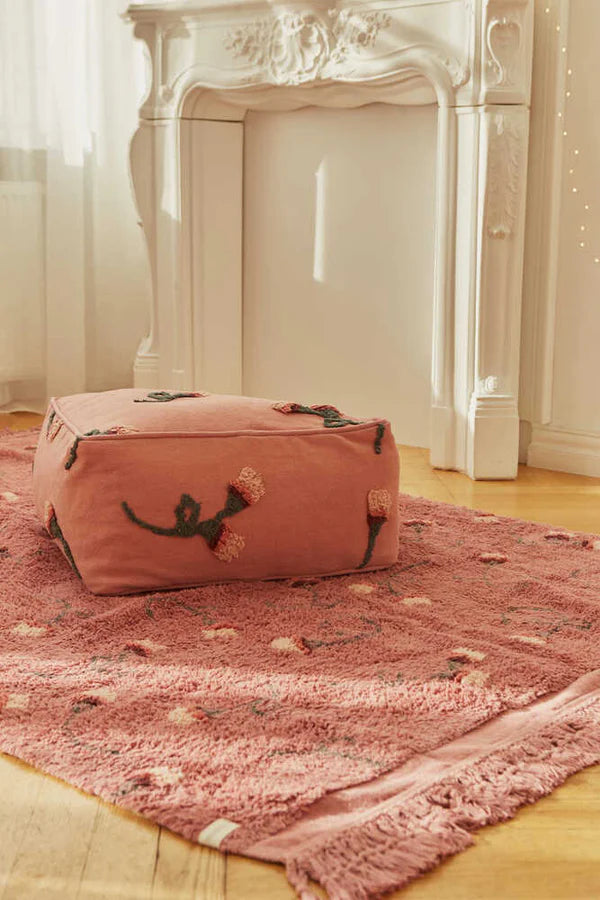 Washable Rug English Garden Ash Rose