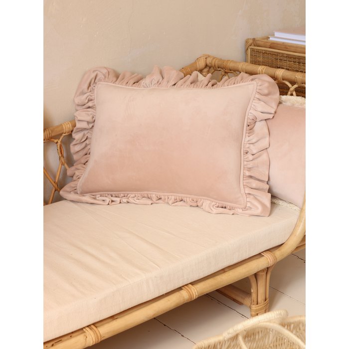 Kussen Fluweel - Latte