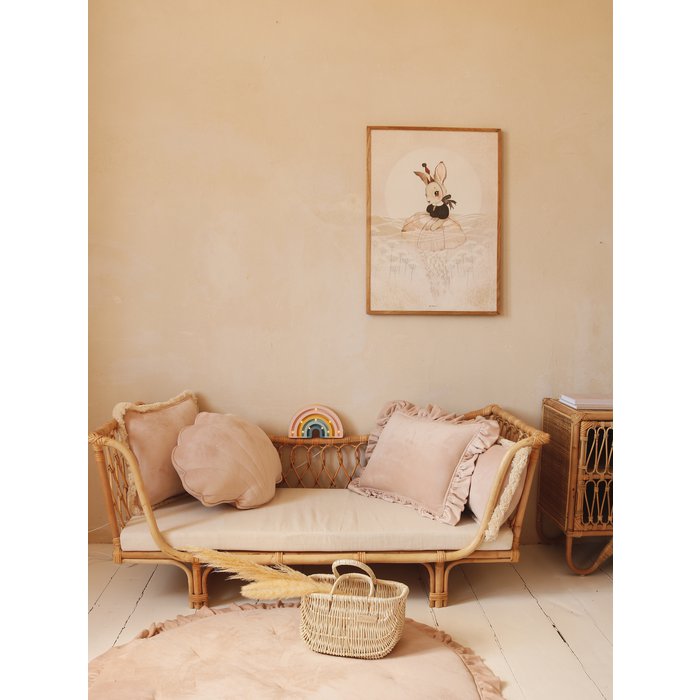 Kussen Fluweel - Latte