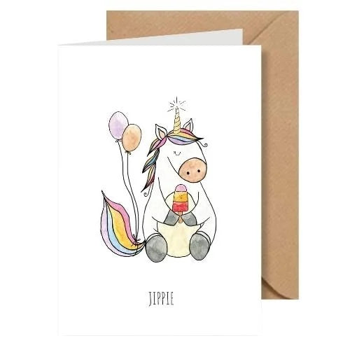 Juulz kaart - Unicorn Jippie