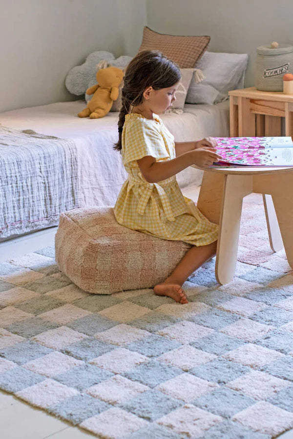 Pouf Vichy - Roze