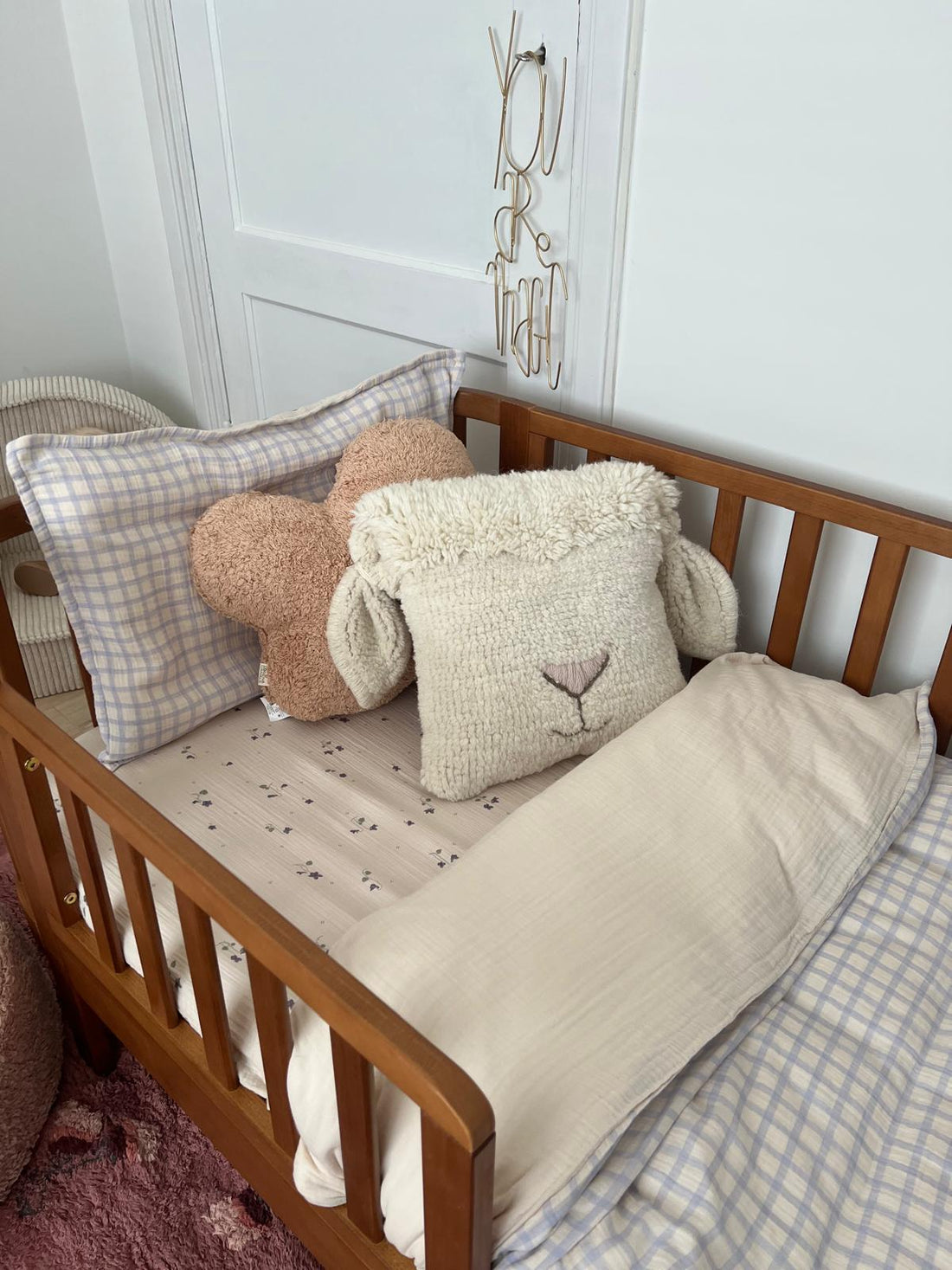Woolable Cushion Pink Nose Sheep