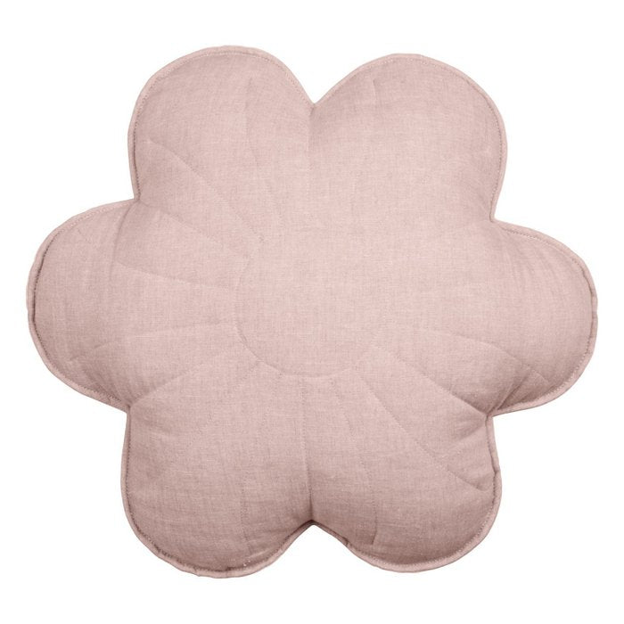 Kussen Bloem Linnen - Roze